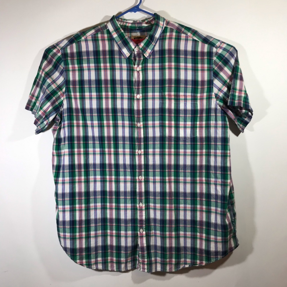 The Foundry Mens 3XLT Casual Button Front